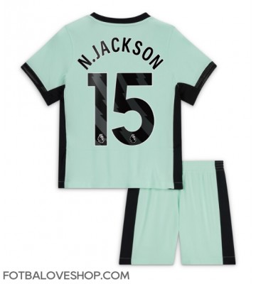 Chelsea Nicolas Jackson #15 Dětské Alternativní Dres 2023-24 Krátký Rukáv (+ trenýrky)