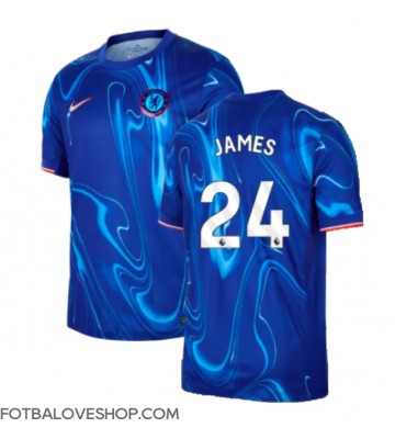 Chelsea Reece James #24 Domácí Dres 2024-25 Krátký Rukáv