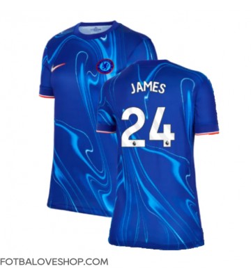 Chelsea Reece James #24 Dámské Domácí Dres 2024-25 Krátký Rukáv