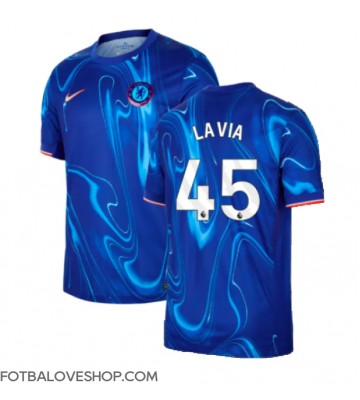 Chelsea Romeo Lavia #45 Domácí Dres 2024-25 Krátký Rukáv