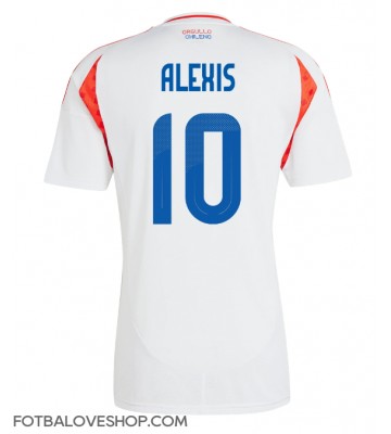 Chile Alexis Sanchez #10 Venkovní Dres Copa America 2024 Krátký Rukáv
