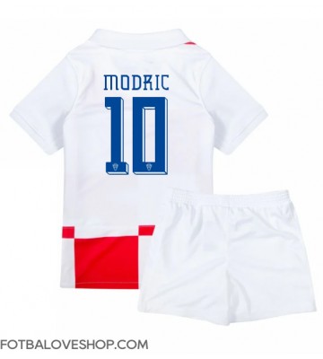 Chorvatsko Luka Modric #10 Dětské Domácí Dres ME 2024 Krátký Rukáv (+ trenýrky)