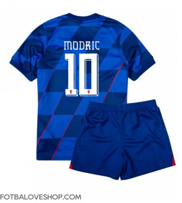 Chorvatsko Luka Modric #10 Dětské Venkovní Dres ME 2024 Krátký Rukáv (+ trenýrky)