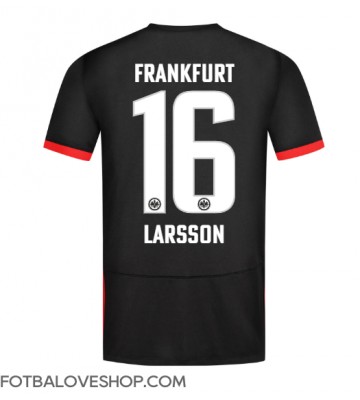 Eintracht Frankfurt Hugo Larsson #16 Venkovní Dres 2024-25 Krátký Rukáv