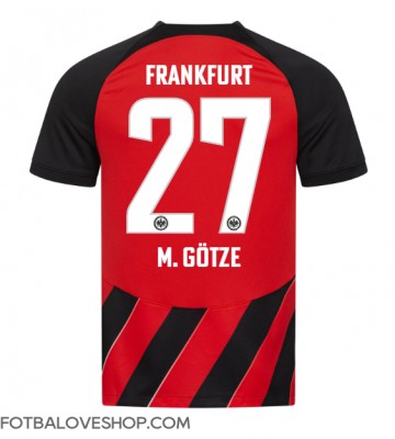 Eintracht Frankfurt Mario Gotze #27 Domácí Dres 2023-24 Krátký Rukáv