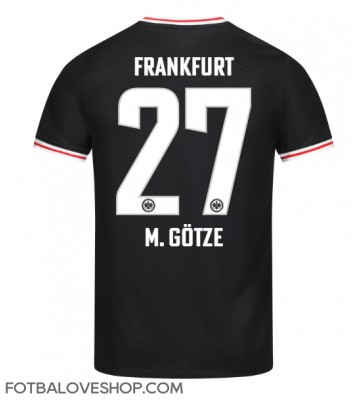 Eintracht Frankfurt Mario Gotze #27 Venkovní Dres 2023-24 Krátký Rukáv