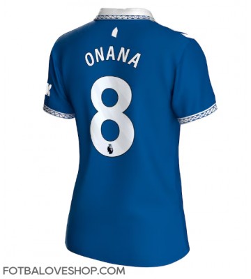 Everton Amadou Onana #8 Dámské Domácí Dres 2023-24 Krátký Rukáv