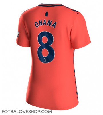 Everton Amadou Onana #8 Dámské Venkovní Dres 2023-24 Krátký Rukáv