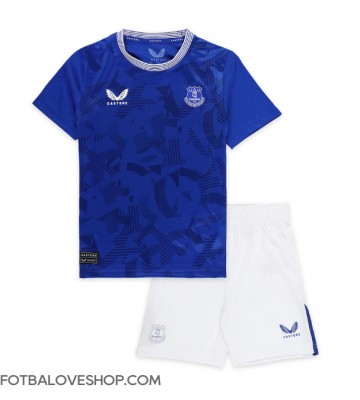 Everton Dětské Domácí Dres 2024-25 Krátký Rukáv (+ trenýrky)