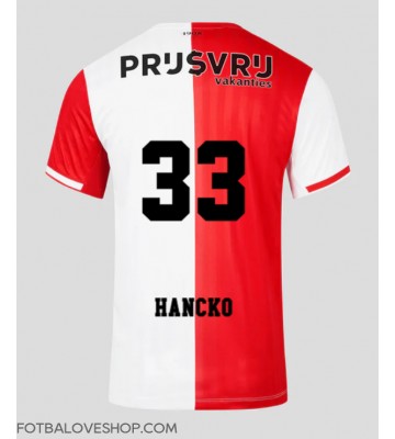 Feyenoord David Hancko #33 Domácí Dres 2023-24 Krátký Rukáv