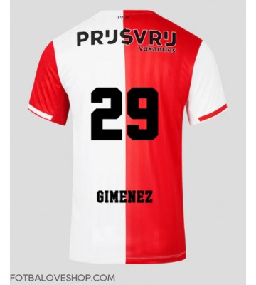 Feyenoord Santiago Gimenez #29 Domácí Dres 2023-24 Krátký Rukáv