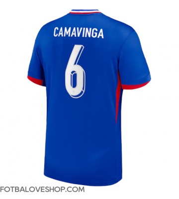 Francie Eduardo Camavinga #6 Domácí Dres ME 2024 Krátký Rukáv