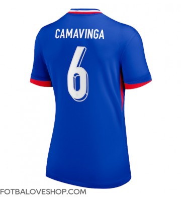 Francie Eduardo Camavinga #6 Dámské Domácí Dres ME 2024 Krátký Rukáv