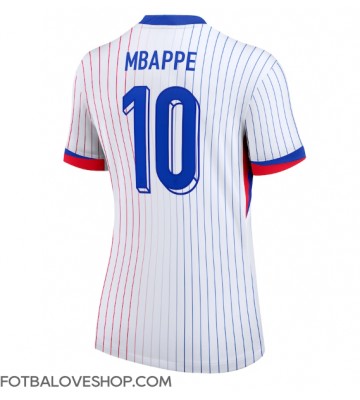 Francie Kylian Mbappe #10 Dámské Venkovní Dres ME 2024 Krátký Rukáv
