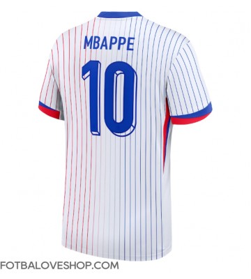 Francie Kylian Mbappe #10 Venkovní Dres ME 2024 Krátký Rukáv