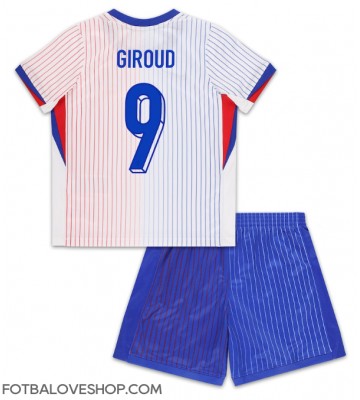 Francie Olivier Giroud #9 Dětské Venkovní Dres ME 2024 Krátký Rukáv (+ trenýrky)
