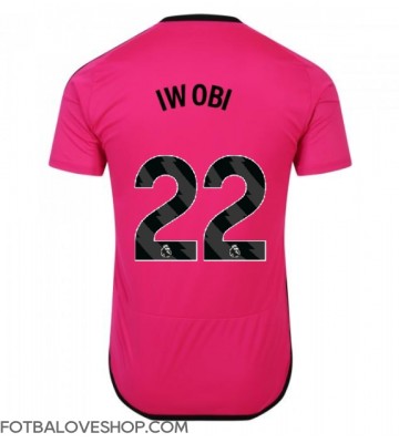 Fulham Alex Iwobi #22 Venkovní Dres 2023-24 Krátký Rukáv