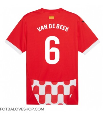 Girona Donny van de Beek #6 Domácí Dres 2024-25 Krátký Rukáv