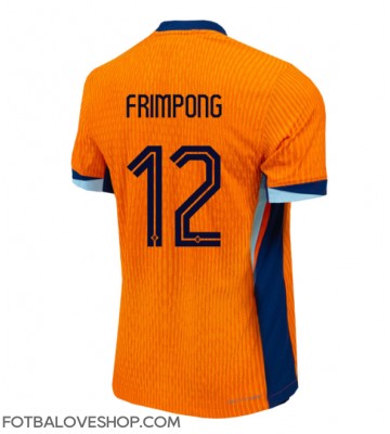 Holandsko Jeremie Frimpong #12 Domácí Dres ME 2024 Krátký Rukáv