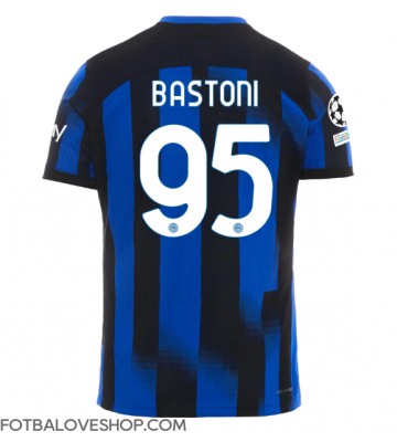 Inter Milan Alessandro Bastoni #95 Domácí Dres 2023-24 Krátký Rukáv
