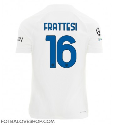 Inter Milan Davide Frattesi #16 Venkovní Dres 2023-24 Krátký Rukáv