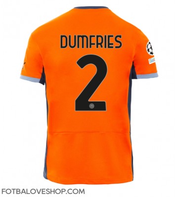 Inter Milan Denzel Dumfries #2 Alternativní Dres 2023-24 Krátký Rukáv