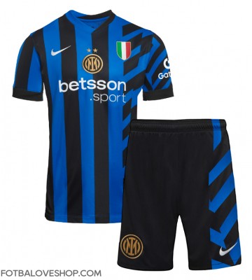 Inter Milan Dětské Domácí Dres 2024-25 Krátký Rukáv (+ trenýrky)