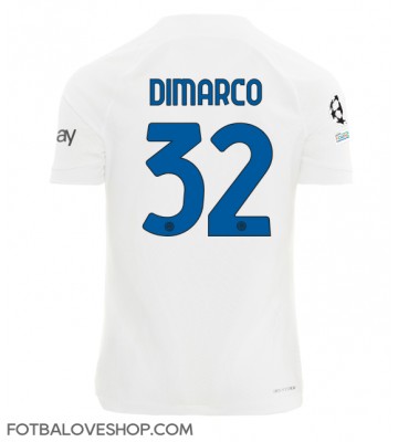 Inter Milan Federico Dimarco #32 Venkovní Dres 2023-24 Krátký Rukáv