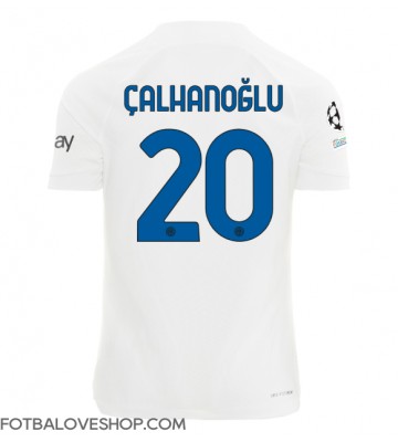 Inter Milan Hakan Calhanoglu #20 Venkovní Dres 2023-24 Krátký Rukáv