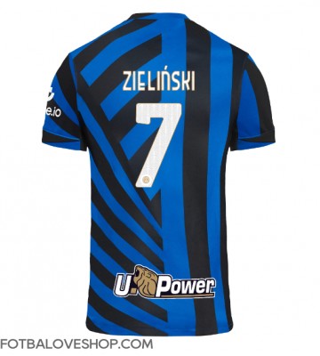 Inter Milan Piotr Zielinski #7 Domácí Dres 2024-25 Krátký Rukáv