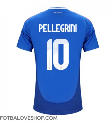 Itálie Lorenzo Pellegrini #10 Domácí Dres ME 2024 Krátký Rukáv