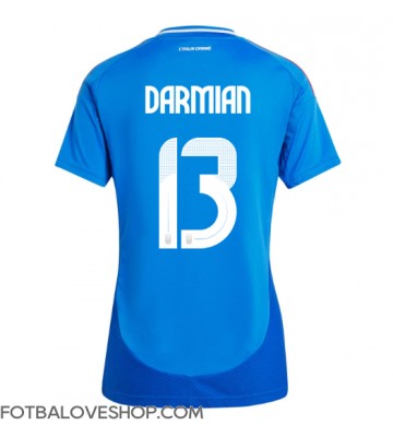 Itálie Matteo Darmian #13 Dámské Domácí Dres ME 2024 Krátký Rukáv