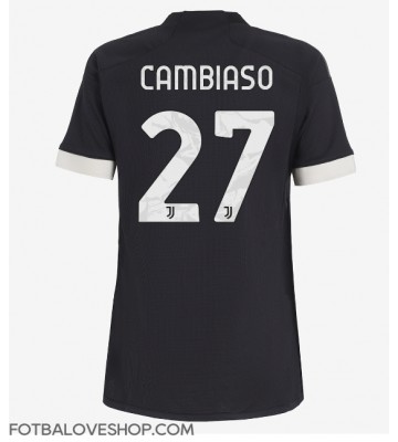 Juventus Andrea Cambiaso #27 Dámské Alternativní Dres 2023-24 Krátký Rukáv