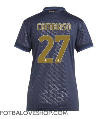 Juventus Andrea Cambiaso #27 Dámské Alternativní Dres 2024-25 Krátký Rukáv