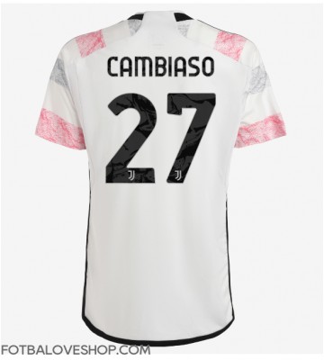 Juventus Andrea Cambiaso #27 Venkovní Dres 2023-24 Krátký Rukáv