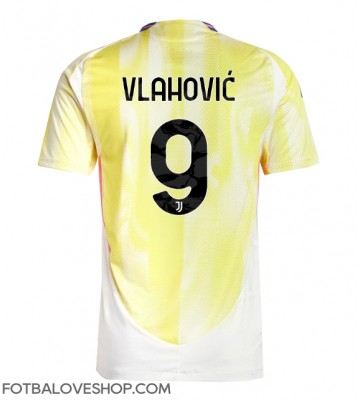 Juventus Dusan Vlahovic #9 Venkovní Dres 2024-25 Krátký Rukáv