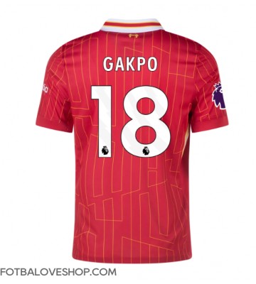 Liverpool Cody Gakpo #18 Domácí Dres 2024-25 Krátký Rukáv