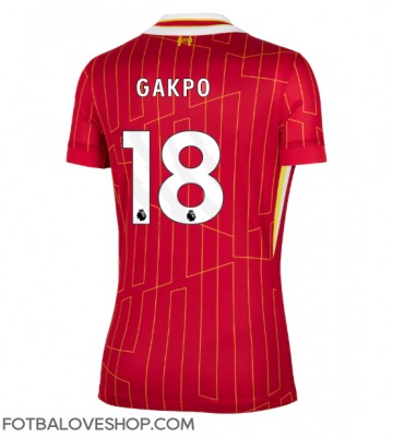 Liverpool Cody Gakpo #18 Dámské Domácí Dres 2024-25 Krátký Rukáv