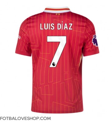 Liverpool Luis Diaz #7 Domácí Dres 2024-25 Krátký Rukáv