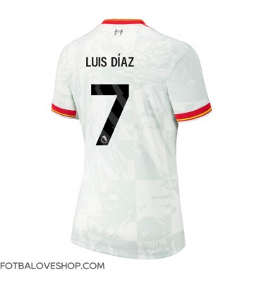 Liverpool Luis Diaz #7 Dámské Alternativní Dres 2024-25 Krátký Rukáv