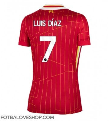 Liverpool Luis Diaz #7 Dámské Domácí Dres 2024-25 Krátký Rukáv