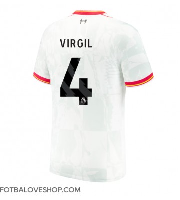 Liverpool Virgil van Dijk #4 Alternativní Dres 2024-25 Krátký Rukáv