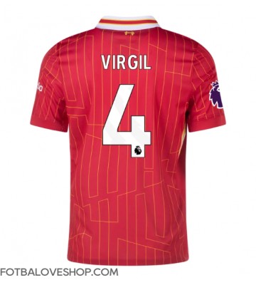 Liverpool Virgil van Dijk #4 Domácí Dres 2024-25 Krátký Rukáv