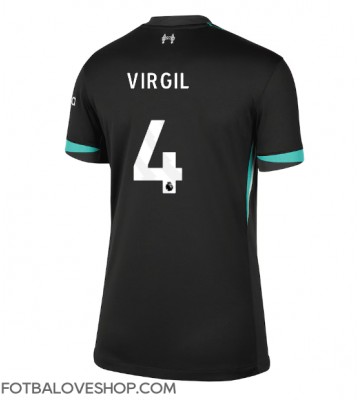 Liverpool Virgil van Dijk #4 Dámské Venkovní Dres 2024-25 Krátký Rukáv