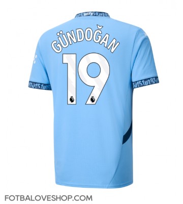 Manchester City Ilkay Gundogan #19 Domácí Dres 2024-25 Krátký Rukáv