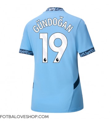 Manchester City Ilkay Gundogan #19 Dámské Domácí Dres 2024-25 Krátký Rukáv