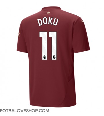 Manchester City Jeremy Doku #11 Alternativní Dres 2024-25 Krátký Rukáv