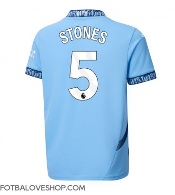 Manchester City John Stones #5 Domácí Dres 2024-25 Krátký Rukáv