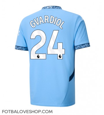 Manchester City Josko Gvardiol #24 Domácí Dres 2024-25 Krátký Rukáv