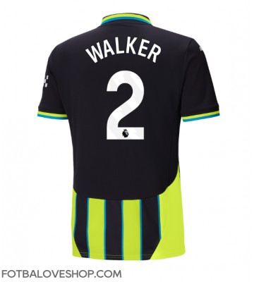 Manchester City Kyle Walker #2 Venkovní Dres 2024-25 Krátký Rukáv